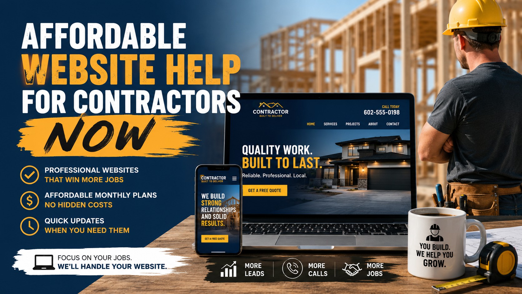 Affordable Website Help for Contractors Now